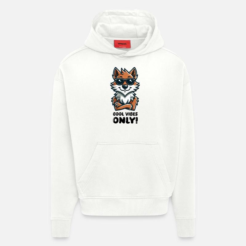 wolf sonnenbrille comic - Hoodie- made by SPREAD  - OFF WHITE
