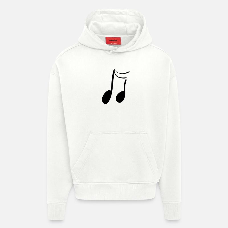 note - Sweat à capuche bio épais oversize fabriqué en UE - OFF WHITE