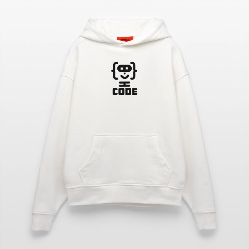 Hacker-Programmierer-Code-Logo mit Text CODE Hoodie- made by SPREAD 