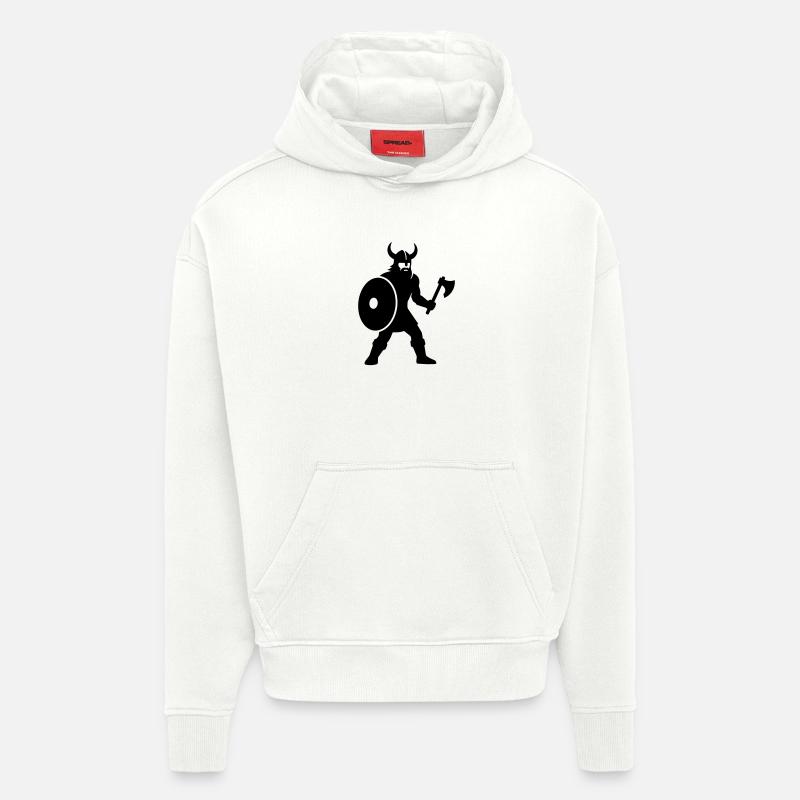 Viking - Hoodie- made by SPREAD - OFF WHITE