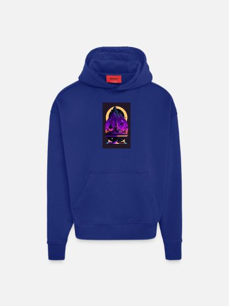 ORIGINAL ART - Hoodie- made by SPREAD  - OFF WHITE
