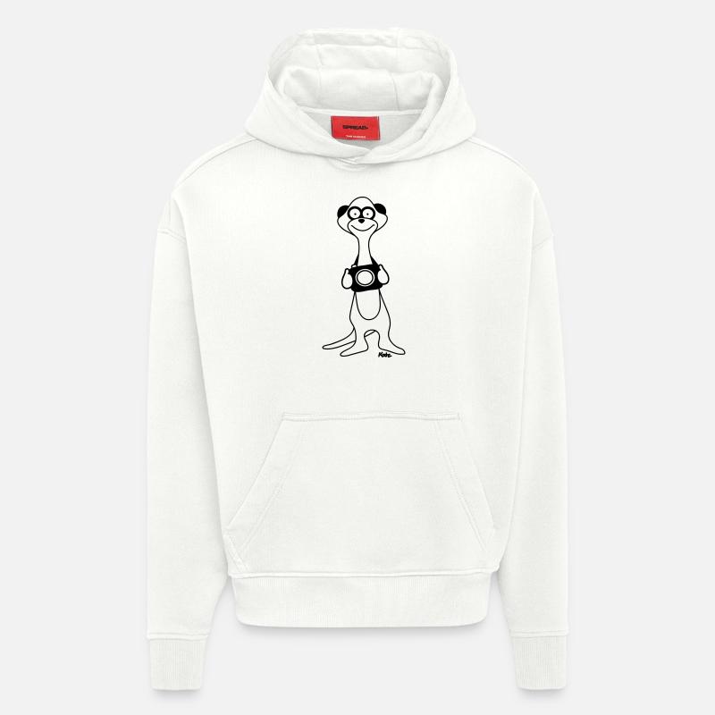 Erdmännchen - Hoodie- made by SPREAD  - OFF WHITE