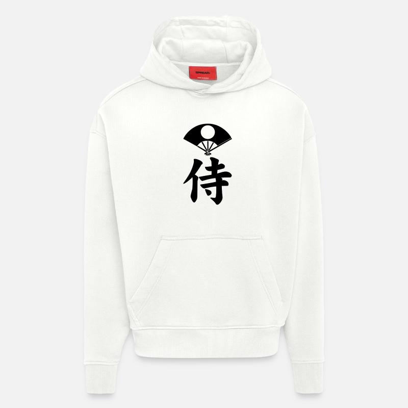Samurai-Emblem des Satake-Clans (schwarz) - Hoodie- made by SPREAD  - OFF WHITE