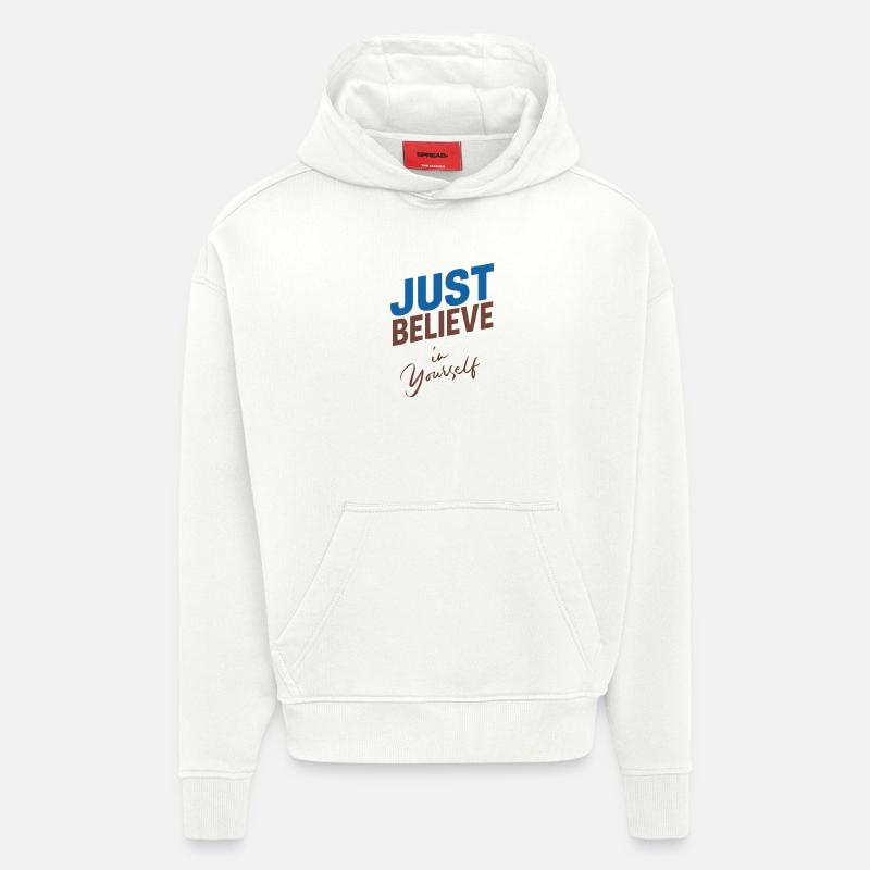 GLAUBE EINFACH AN DICH SELBST - Hoodie- made by SPREAD  - OFF WHITE
