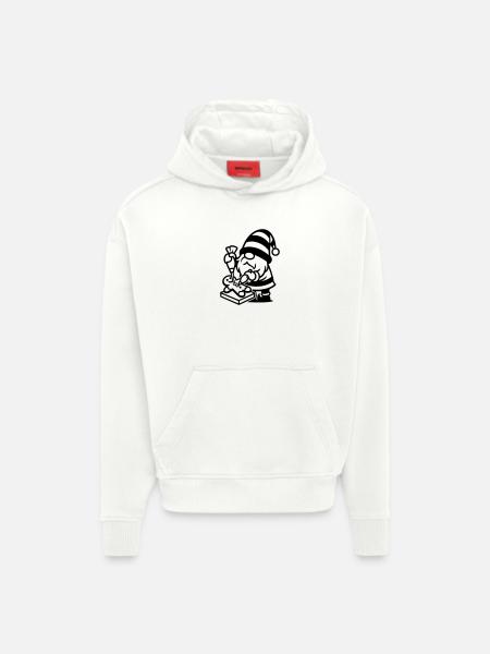 Gingerbread Baking Gnome - Hoodie- made by SPREAD  - OFF WHITE