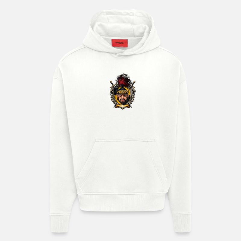 Fury Shield Warrior Crest - Hoodie- made by SPREAD  - OFF WHITE
