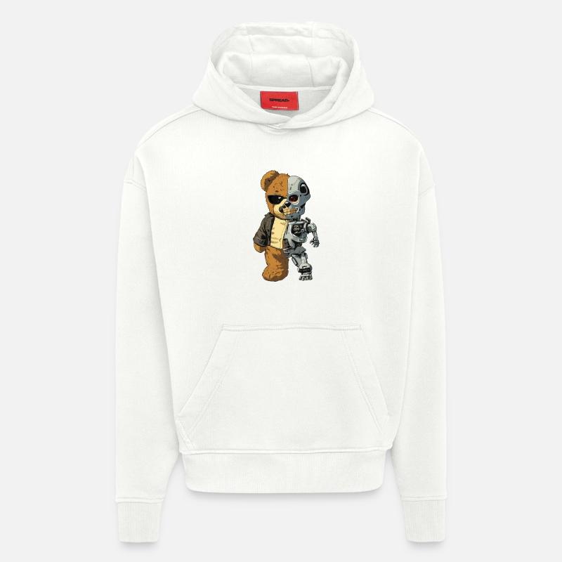 Bear Robot Cyborg - Hoodie- made by SPREAD  - OFF WHITE