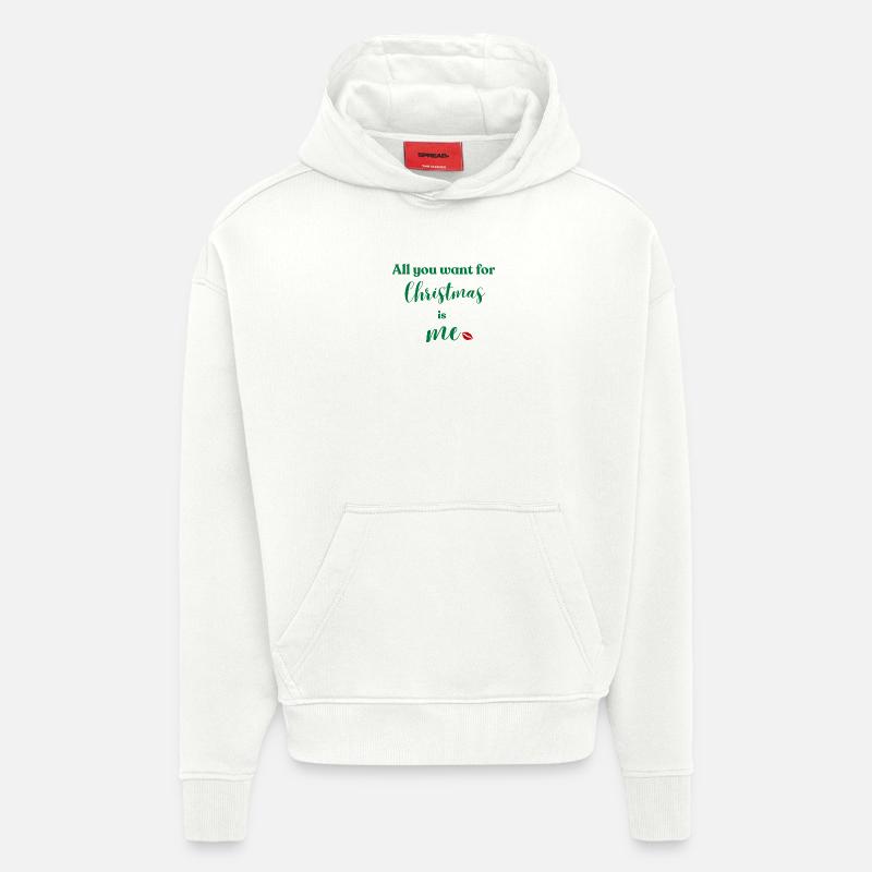 Weihnachten bin ich dein Wunsch - Hoodie- made by SPREAD  - OFF WHITE