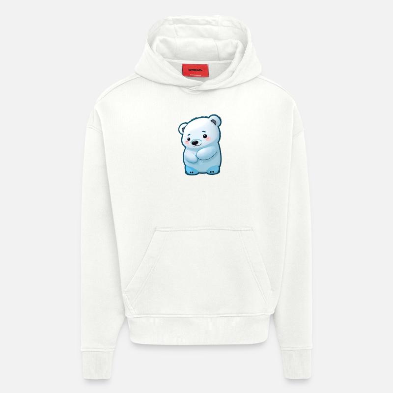 Total niedlicher Eisbär - Hoodie- made by SPREAD  - OFF WHITE