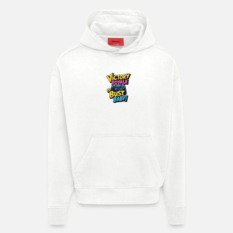 VICTORY ROYALE ODER PLEITE, BABY! - Hoodie- made by SPREAD  - OFF WHITE