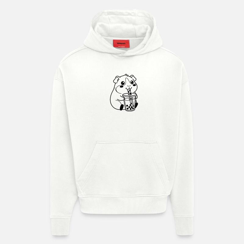 Bubble Tea pour hamster - Sweat à capuche bio épais oversize fabriqué en UE - OFF WHITE