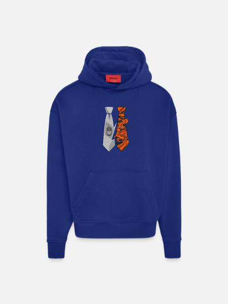 Büro Motorrad Krawatte Biker - Hoodie- made by SPREAD - OFF WHITE