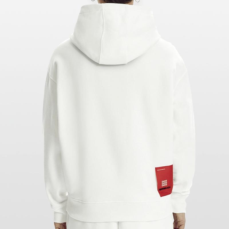 Script Barcelone avec ligne d’arc Sweat à capuche bio épais oversize fabriqué en UE