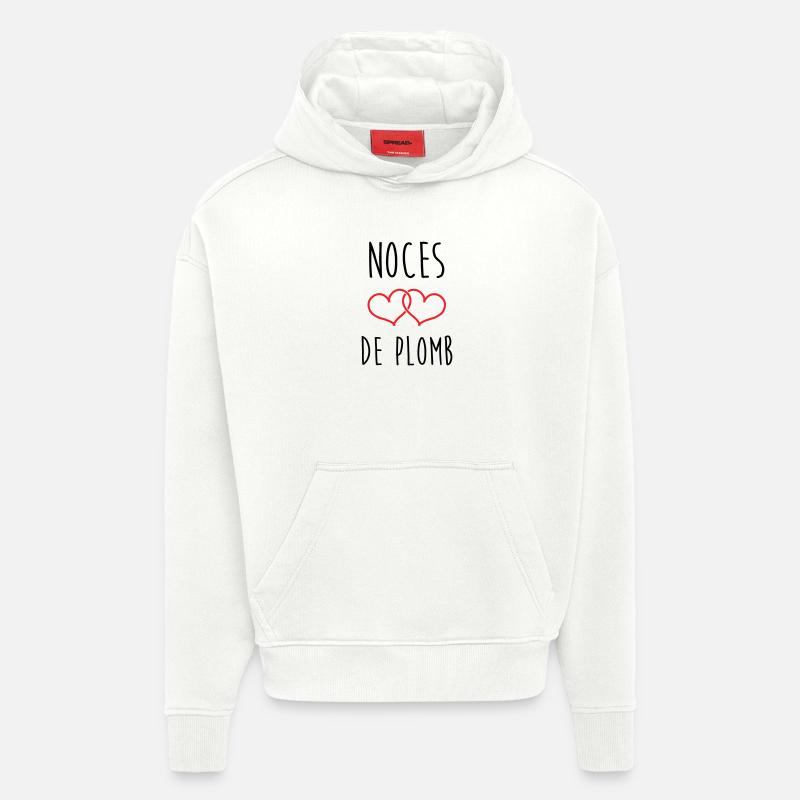Lead Wedding 14 Jahre Ehe - Hoodie- made by SPREAD  - OFF WHITE
