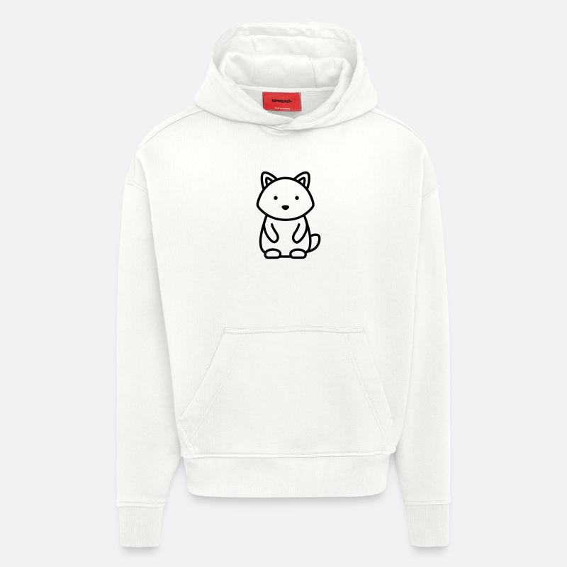 Waschbär - Hoodie- made by SPREAD - OFF WHITE