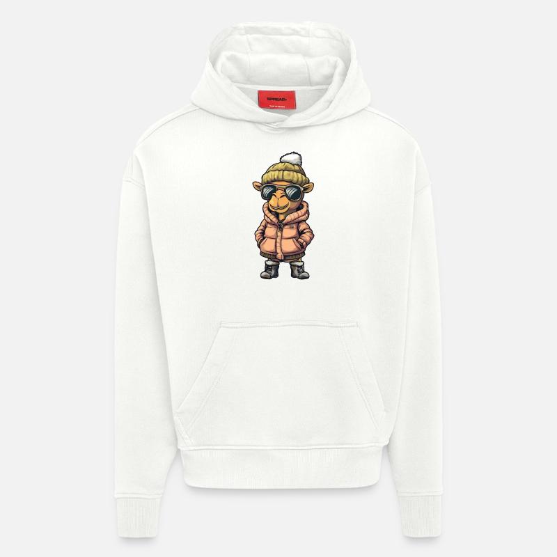 Kamel Cool Comic - Hoodie- made by SPREAD  - OFF WHITE