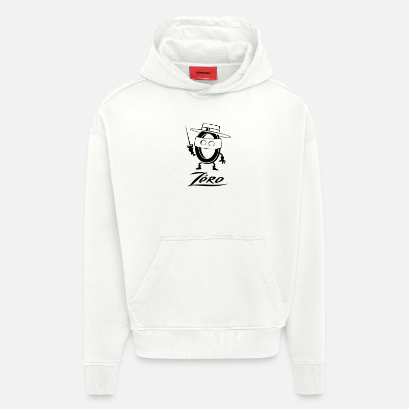 Super zéro flex - Sweat à capuche bio épais oversize fabriqué en UE - OFF WHITE