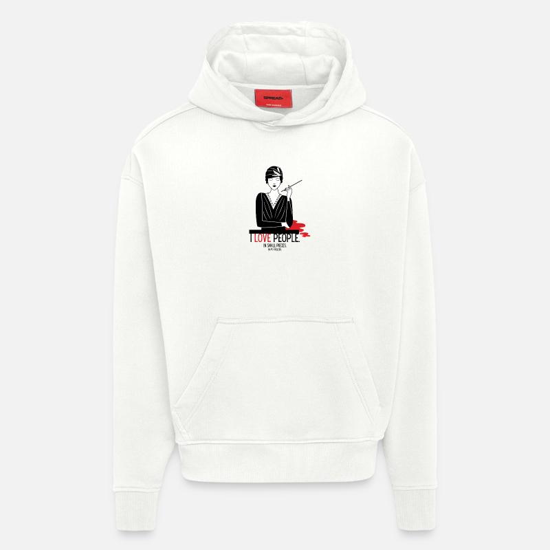 Philanthropie - Sweat à capuche bio épais oversize fabriqué en UE - OFF WHITE