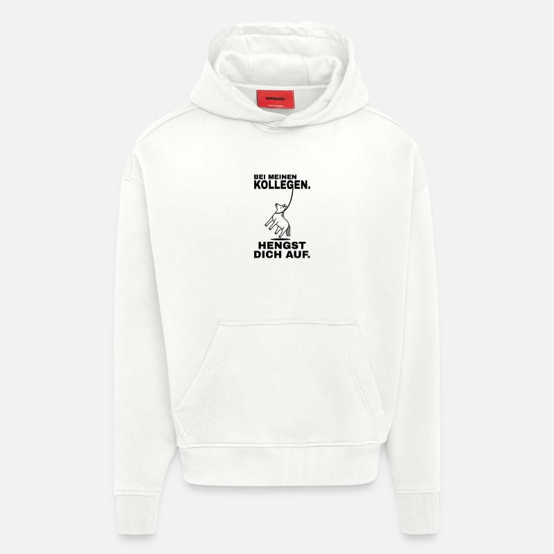 Hengst dich auf - Schwarzer Text - Hoodie- made by SPREAD  - OFF WHITE