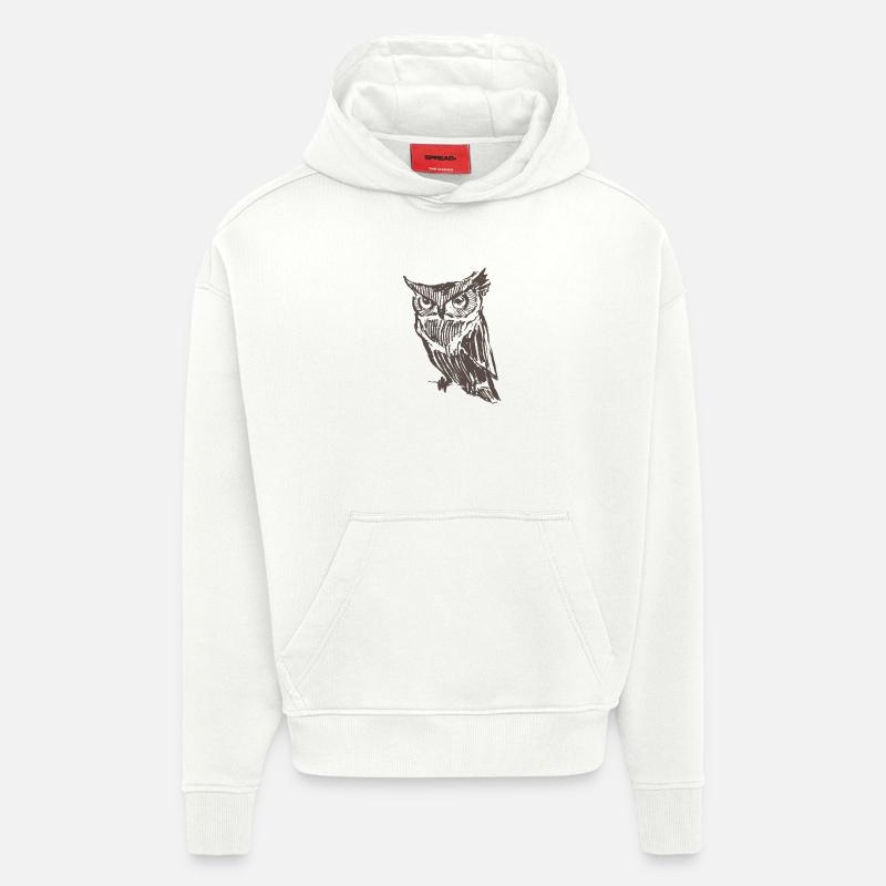 Eule - Hoodie- made by SPREAD  - OFF WHITE