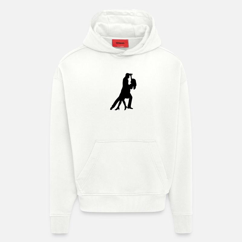 Danse - Sweat à capuche bio épais oversize fabriqué en UE - OFF WHITE