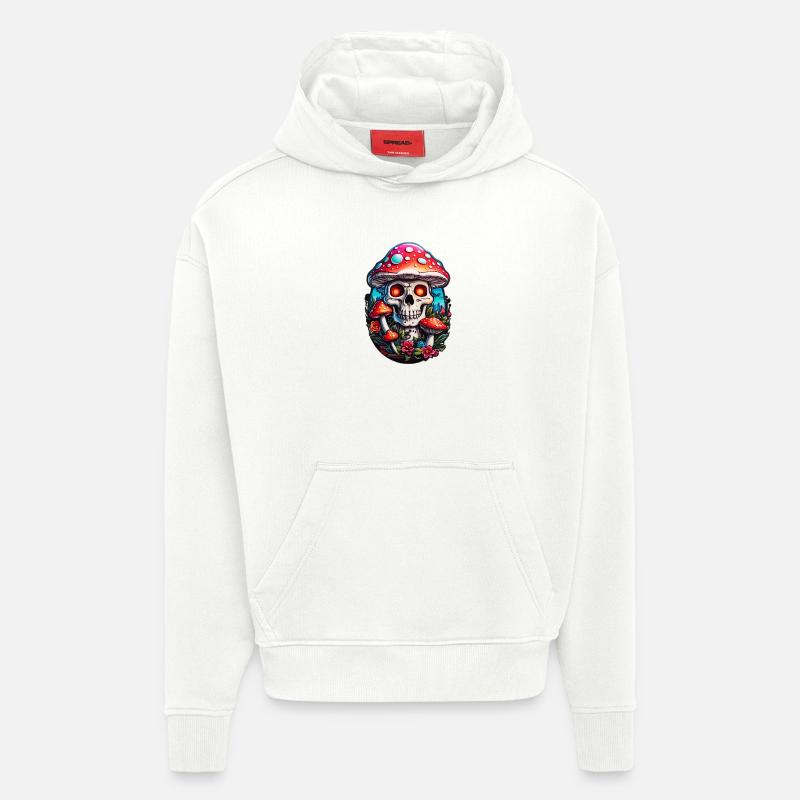 Skull Toadstool - Hoodie- made by SPREAD  - OFF WHITE