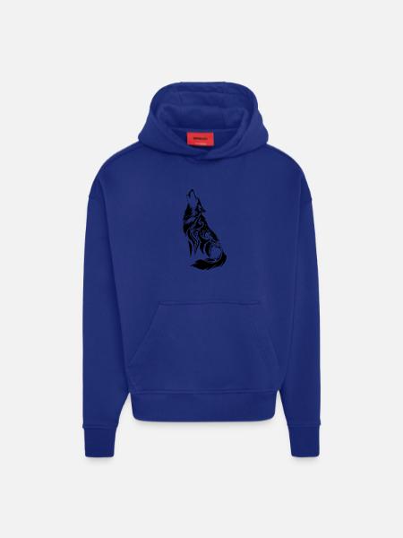 Nordic Wolf Tribal Tattoo - Hoodie- made by SPREAD - OFF WHITE