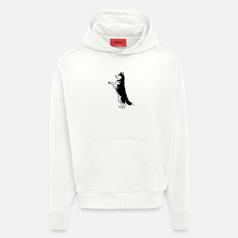Stehender Hund Silhouette Vector - Hoodie- made by SPREAD  - OFF WHITE