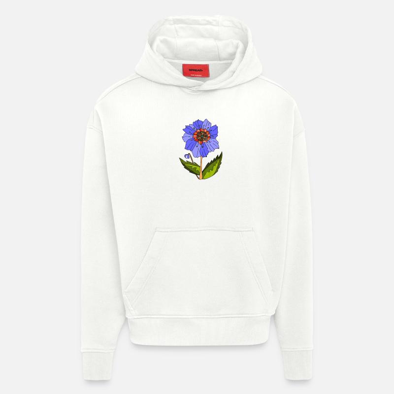 Fleur - Sweat à capuche bio épais oversize fabriqué en UE - OFF WHITE