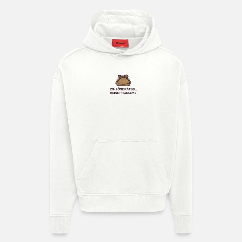 I solve puzzles, no problems - Hoodie- made by SPREAD  - OFF WHITE