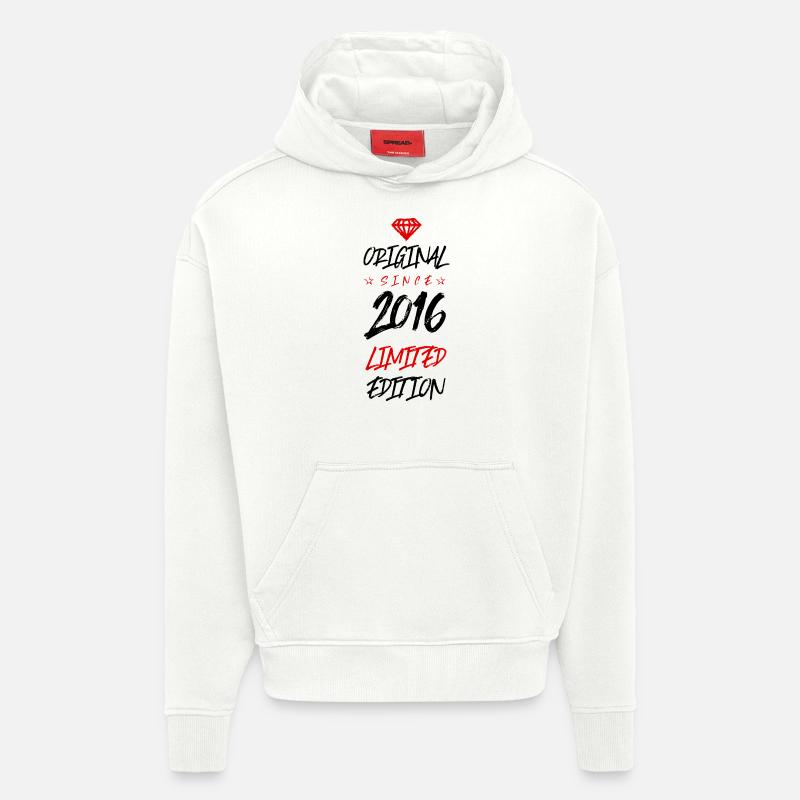Édition limitée 2016 - Sweat à capuche bio épais oversize fabriqué en UE - OFF WHITE
