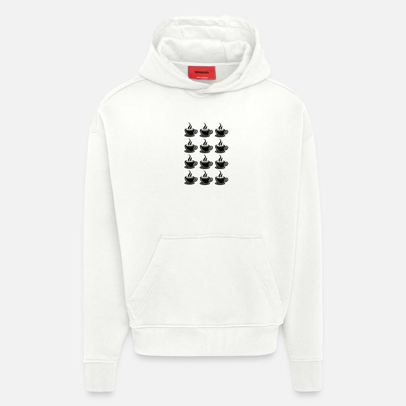 Kaffee - Hoodie- made by SPREAD - OFF WHITE