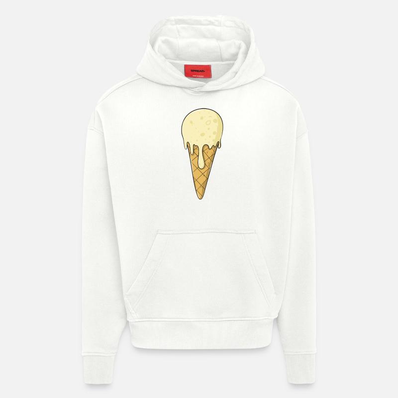 Eis | Vanille Eiscreme | Icecream - Hoodie- made by SPREAD  - OFF WHITE