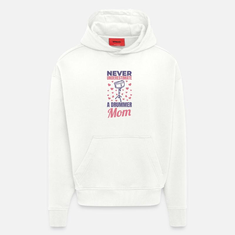 Maman batteuse - Sweat à capuche bio épais oversize fabriqué en UE - OFF WHITE