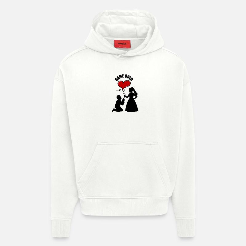 Brautpaar Ehepaar Hochzeit - Hoodie- made by SPREAD  - OFF WHITE