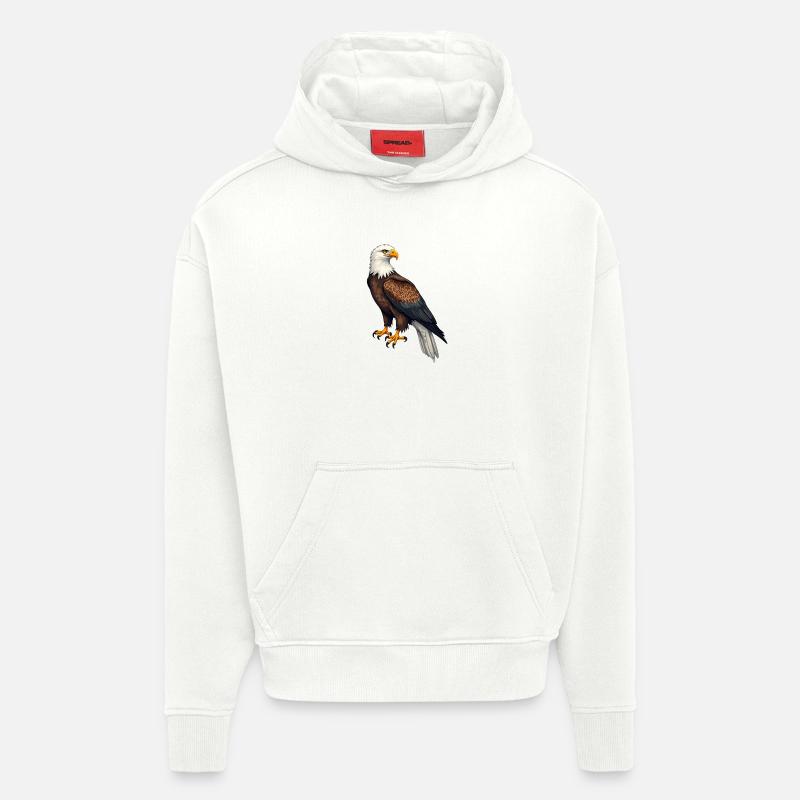 Bald eagle - Hoodie- made by SPREAD  - OFF WHITE