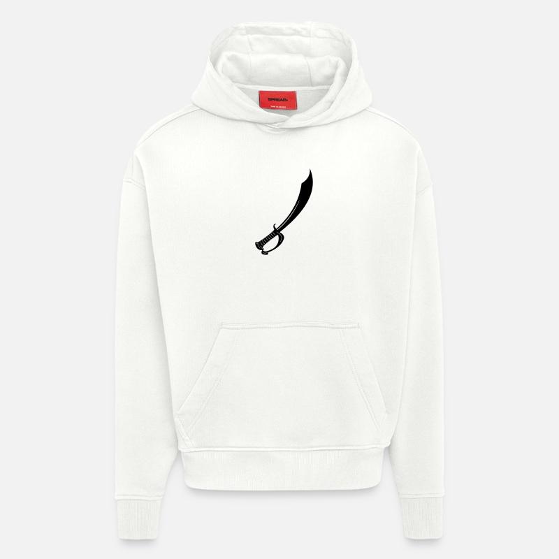 Épée - Sweat à capuche bio épais oversize fabriqué en UE - OFF WHITE