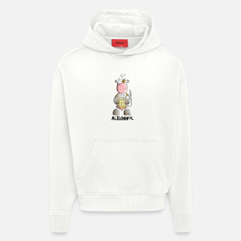 Alkuhhol - Hoodie- made by SPREAD  - OFF WHITE