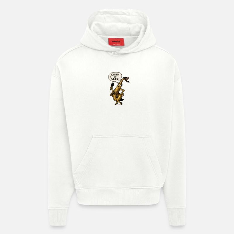 Ich bin so Saxy – Saxophon Diva - Hoodie- made by SPREAD  - OFF WHITE
