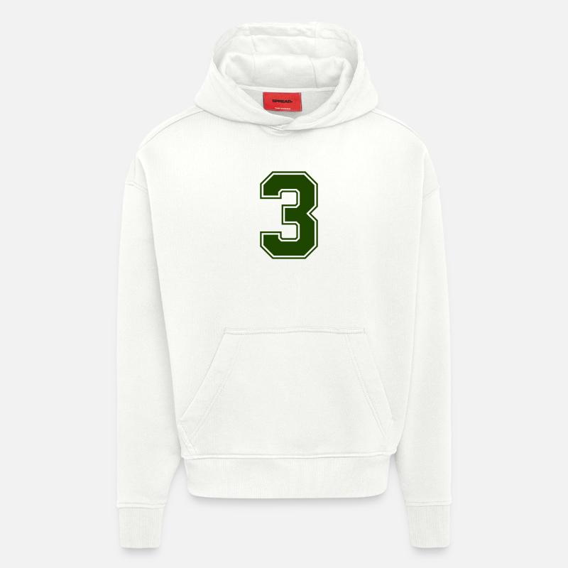3 - Sweat à capuche bio épais oversize fabriqué en UE - OFF WHITE
