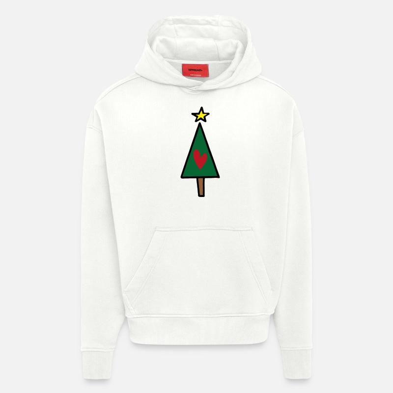 Weihnachtsbaum - Hoodie- made by SPREAD  - OFF WHITE