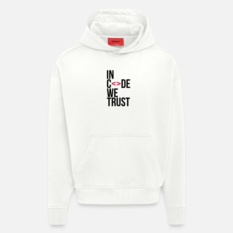 in code we trust ! - Hoodie- made by SPREAD  - OFF WHITE