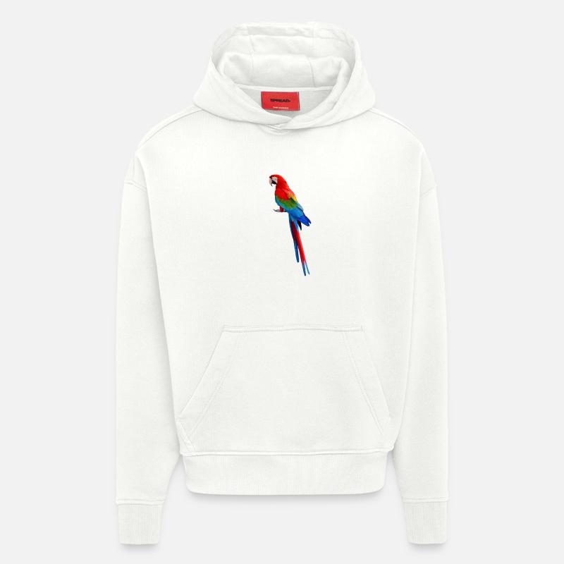 Parrot - Sweat à capuche bio épais oversize fabriqué en UE - OFF WHITE