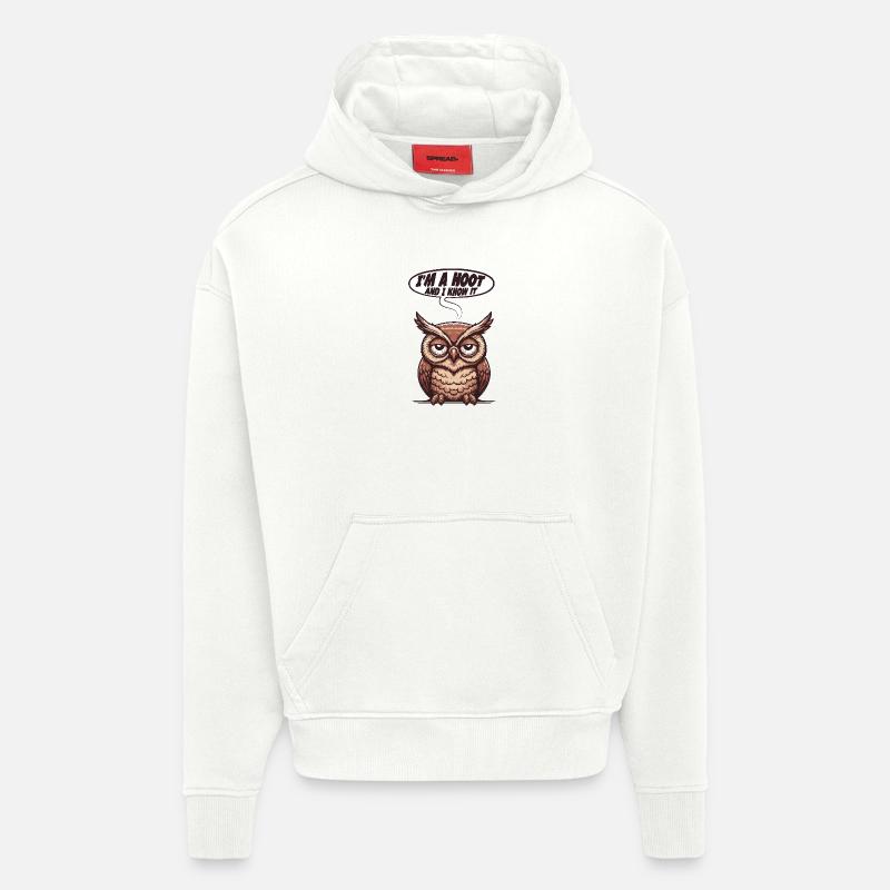 Joker - Sweat à capuche bio épais oversize fabriqué en UE - OFF WHITE
