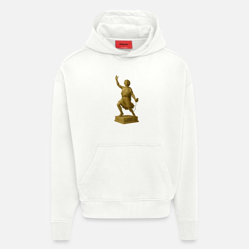Tänzer mit Kopfhörern und Smartphone - Hoodie- made by SPREAD  - OFF WHITE