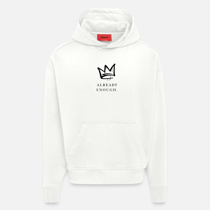 Ça suffit déjà - Sweat à capuche bio épais oversize fabriqué en UE - OFF WHITE
