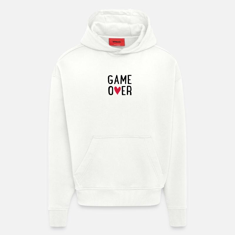 Enterrement de vie de garçon - Sweat à capuche bio épais oversize fabriqué en UE - OFF WHITE