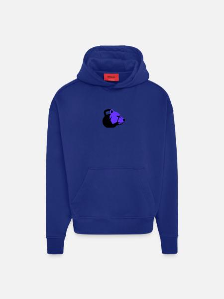Kettlebell Bear Bear Dynamic Fitness - Hoodie- made by SPREAD  - OFF WHITE