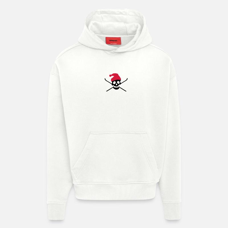 Ski - Sweat à capuche bio épais oversize fabriqué en UE - OFF WHITE