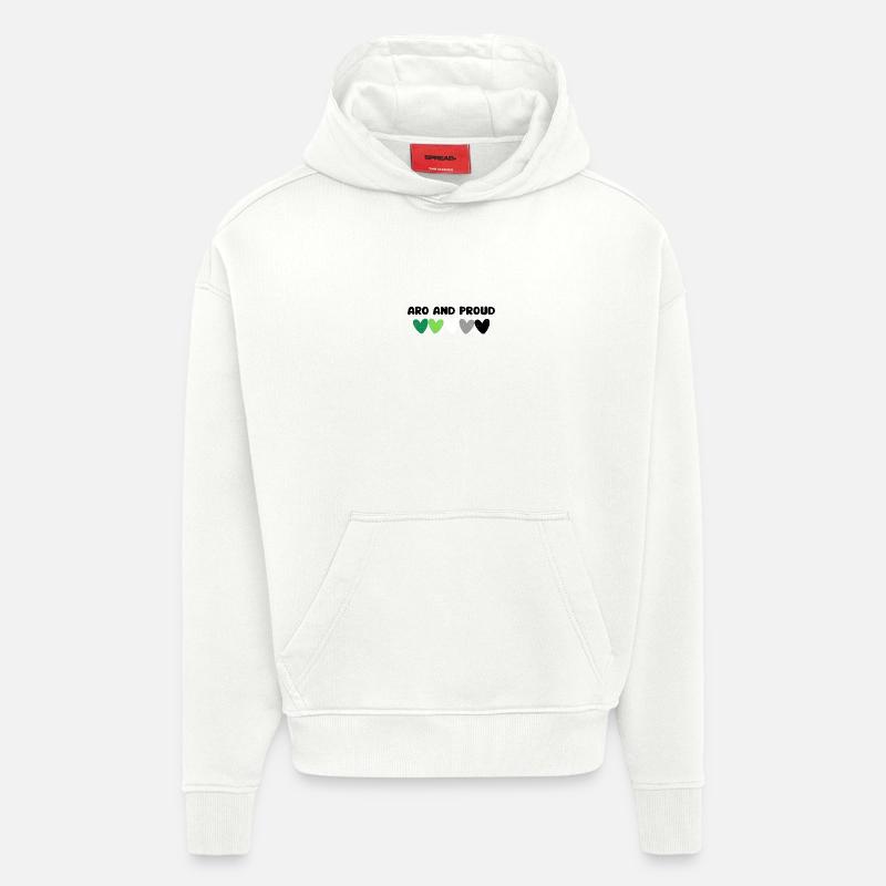 Aromantisch und stolz - Hoodie- made by SPREAD  - OFF WHITE